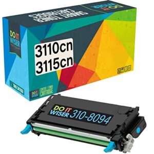 do it wiser remanufactured toner cartridge replacement for dell 3110cn 3115cn 3110 3115 | 310-8094 - high yield 8,000 pages (cyan)