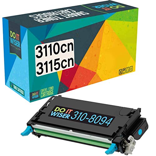 Do it Wiser Remanufactured Toner Cartridge Replacement for Dell 3110cn 3115cn 3110 3115 | 310-8094 - High Yield 8,000 Pages (Cyan)