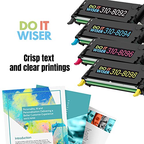 Do it Wiser Remanufactured Toner Cartridge Replacement for Dell 3110cn 3115cn 3110 3115 | 310-8094 - High Yield 8,000 Pages (Cyan)