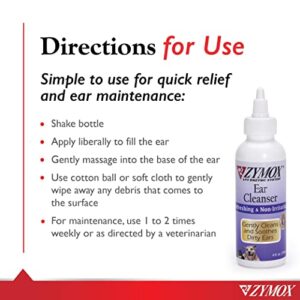 Zymox Ear Cleanser Solution for Dogs and Cats, 4oz