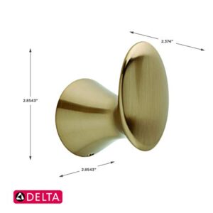 Delta Faucet 73835-CZ Lahara Wall Mounted Towel Hook in Champagne Bronze, Bath Accessories