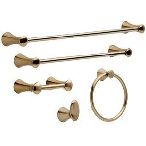 Delta Faucet 73835-CZ Lahara Wall Mounted Towel Hook in Champagne Bronze, Bath Accessories