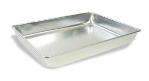 american educational aluminum large dissecting pan without wax, 13-1/8" length x 9-3/8" width x 2-1/4" height