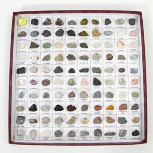 American Educational The U.S. Mounted Rocks and Minerals Collection (Pack of 100)