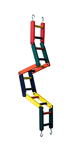 Prevue Pet Products 1140L Carpenter Creations Multi-Color Jointed Wood Ladder, 24"