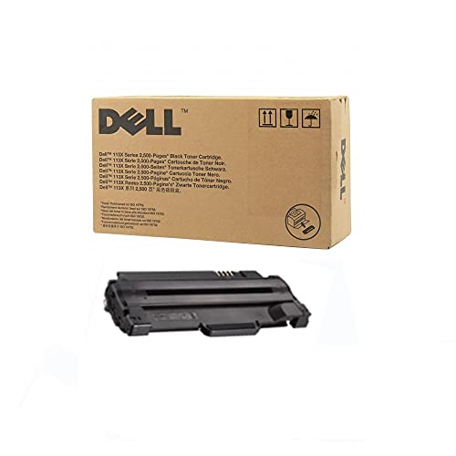 Dell, Inc 113X Black Toner Cartridge for 1130 1130n 1133 1135n, 2500 Page High Yield, Part Number 2MMJP