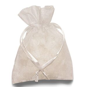white large organza bags 22 x 25 1/2 | quantity: 10