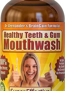 Gum Disease Help, Gum Recession Help -Organic MOUTHWASH -– 100% Pure & Healthy - Organic/nonGMO - Tooth Pain, Sensitivity, Bad Breath, Plaque, Lichen planus.