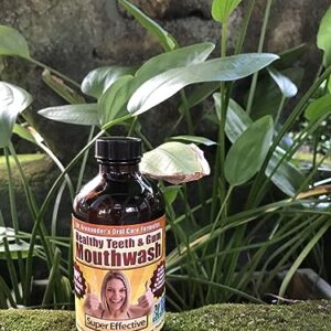 Gum Disease Help, Gum Recession Help -Organic MOUTHWASH -– 100% Pure & Healthy - Organic/nonGMO - Tooth Pain, Sensitivity, Bad Breath, Plaque, Lichen planus.