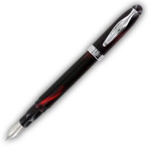 noodler's ink ahab flex fountain pen with twist-fill piston, stainless steel fine nib, cardnial dark (15029)