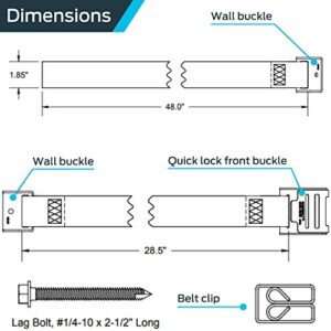 HoldRite QuickBelt for 80 Gallon Water Heater, Soft Belt, QB-50-F