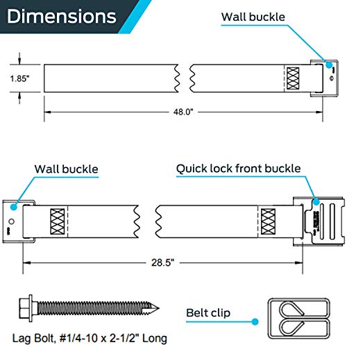 HoldRite QuickBelt for 80 Gallon Water Heater, Soft Belt, QB-50-F