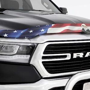 Stampede | Vigilante Hood Protector - High Profile / American Flag w/Eagle| 2007-2018 Jeep Wrangler (JK, Includes Unlimited) | 2911-30