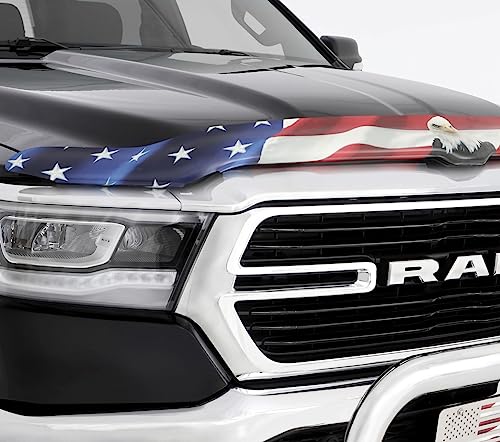 Stampede | Vigilante Hood Protector - High Profile / American Flag w/Eagle| 2008-2022 Toyota Sequoia, 2007-2013 Toyota Tundra | 2321-30