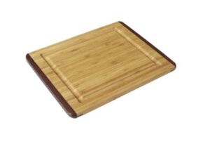 island bamboo 40813 rainbow bamboo cutting board, 14 inches by 11 inches