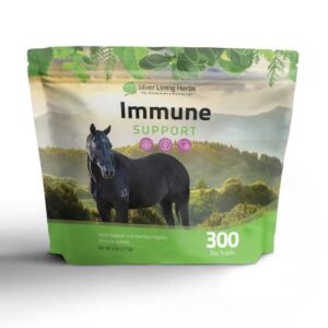 silver lining herbs 24 equine immune support - natural herbal aid to boost horse immune system, stamina, & endurance - health support for horses - natural immunity booster for horses - 5 lb bucket