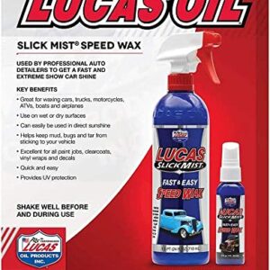 Lucas Oil 10160 Slick Mist Speed Wax - 24 Ounce (Pack of 6)