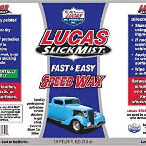 Lucas Oil 10160 Slick Mist Speed Wax - 24 Ounce (Pack of 6)