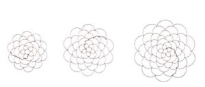 easy arranger 3 pack wire flower arranging tool- flower frog, reusable, bendable flower grid
