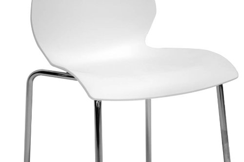 Baxton Studio Overlea Dining Chairs, One Size, White