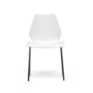 Baxton Studio Overlea Dining Chairs, One Size, White