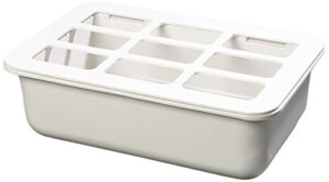 carlisle foodservice products cm104902 coldmaster 6" deep insulated food pan with organizer, full-size, white