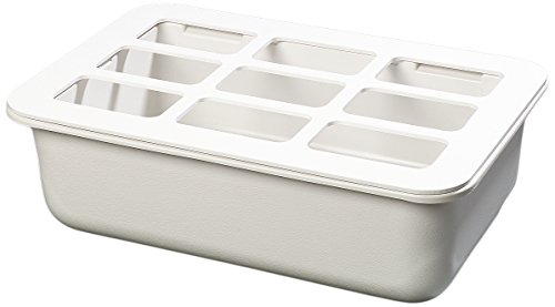 Carlisle FoodService Products CM104902 Coldmaster 6" Deep Insulated Food Pan with Organizer, Full-Size, White