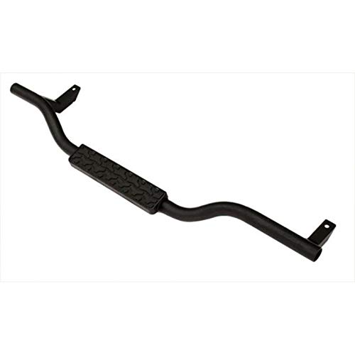 Rampage Slimline 2" Drop Step Side Bars | Pair, Steel, Textured Black | 26625 | Fits 1997 - 2006 Jeep Wrangler TJ