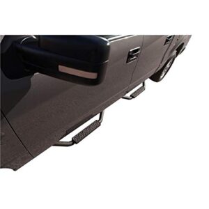 Rampage Slimline 2" Drop Step Side Bars | Pair, Steel, Textured Black | 26625 | Fits 1997 - 2006 Jeep Wrangler TJ