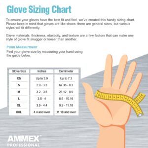 AMMEX Clear Vinyl Medical Gloves, Case of 1000, 3 Mil, Size X-Large, Latex Free, Powder Free, Disposable, Non-Sterile, Food Safe, VPF68100