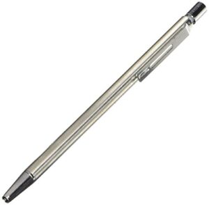 pilot birdy stainless steel body mini ballpoint pen, 0.7 mm, black ink (bs-40s-s)