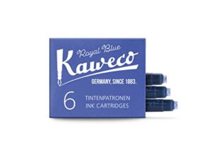 fountain pen ink cartridge - royal blue - 6 pack