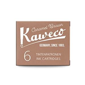 Kaweco Ink Cartridges 10000259 Pack of 6 Caramel Brown