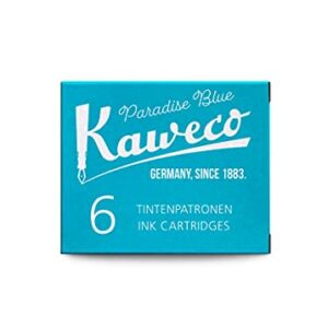 Kaweco Fountain Pen ink cartridge short turquoise - pack of 6