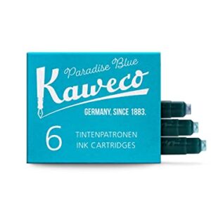 Kaweco Fountain Pen ink cartridge short turquoise - pack of 6