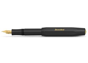 kaweco classic sport fountain pen, black, fine nib