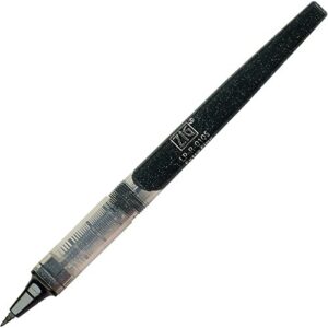 kuretake zig letter pen cocoiro refill extra-fine, black (lp-r-010s), black ink