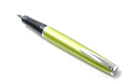 PILOT Ageless Present Collection Ballpoint Pen, Lime Green Barrel, Blue Ink, Medium Point (61022)