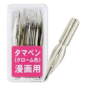 zebra comic pen nib, tama pen model, pack of 10 (pt-6b-c-k)