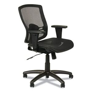 alera aleet4218 etros series 15.74 in. to 19.68 in. seat height suspension mesh mid-back synchro tilt chair - black