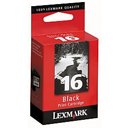 lexmark(tm) 16 (10n0016) black ink cartridge
