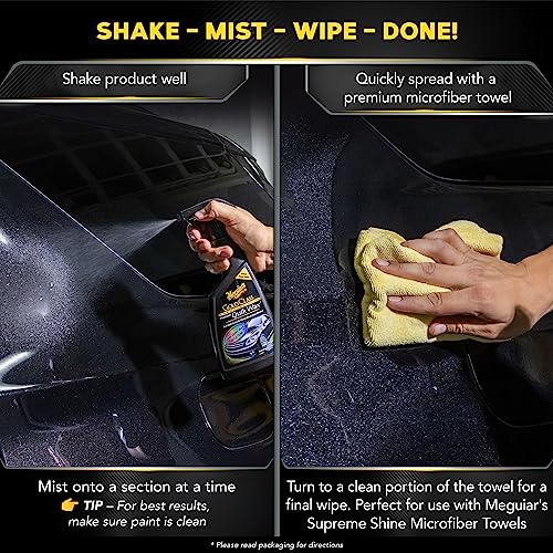 Meguiar's G7716 Gold Class Carnauba Plus Premium Quick Wax - 16 Oz Spray Bottle