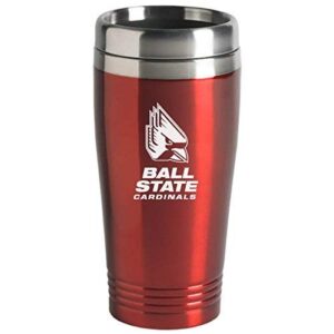 lxg, inc. ball state university - 16-ounce travel mug tumbler - red