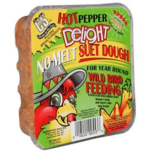 C&S Hot Pepper Delight No Melt Suet Dough 11.75 Ounces, 12 Pack