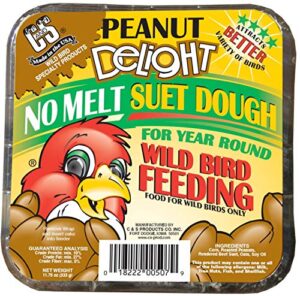 c&s peanut delight no melt suet dough, 12/pack 11.75 ounces