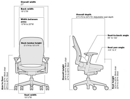 Steelcase Leap Fabric Chair, Black, -