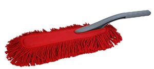 carrand 93007 pacific coast car duster, black/red, 2
