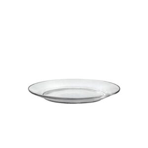 duralex made in france lys 7 1/2 inch clear dessert plate, set of 6
