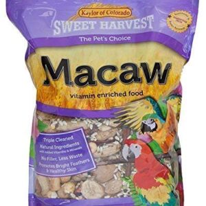 Sweet Harvest Macaw Bird Food, 4 lbs Bag - Seed Mix for Macaw Parrots