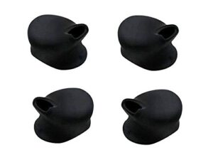 four new black - eartips/earbuds compatible with plantronics m50 universal headset